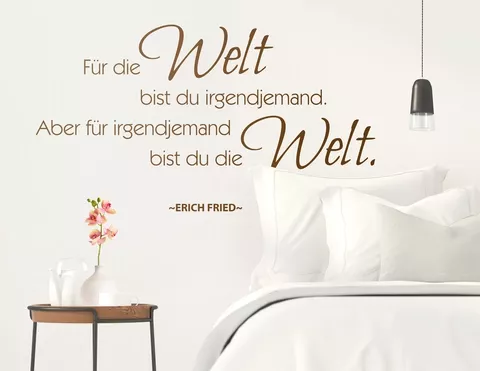 Wandtattoo Weltstar fürs Herzblatt.
