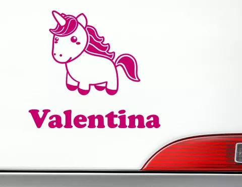 Autoaufkleber "Einhorn Ida" wünscht allzeit gute Fahrt! Autoaufkleber "Einhorn Ida" wünscht allzeit gute Fahrt!