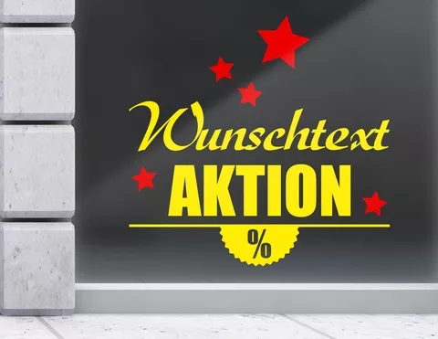 Aufkleber Deine Wunschtext Aktion