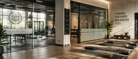 Fitnessstudio oder Yogastudio modern gestalten