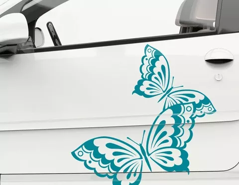 Autoaufkleber Butterfly Love