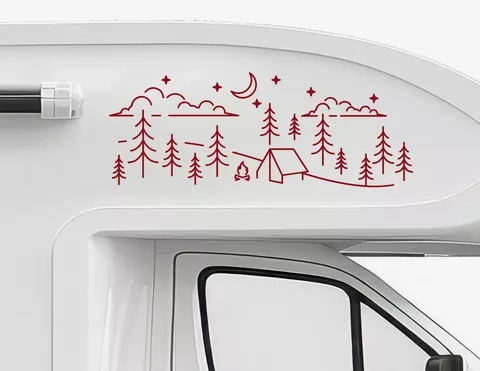 Autoaufkleber Campingträume