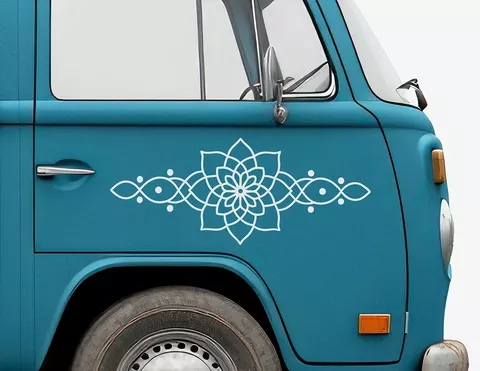 Autoaufkleber Flowerline