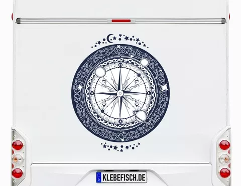 Wohnmobil-Aufkleber Compass & Universe