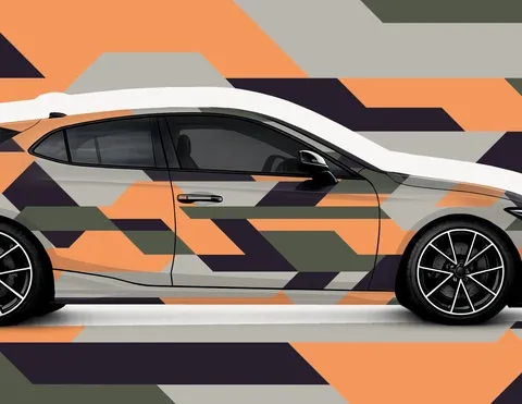 XXL Car-Wrapping Folie GridForce