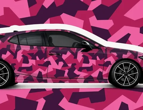 XXL Car-Wrapping Folie PinkGrid