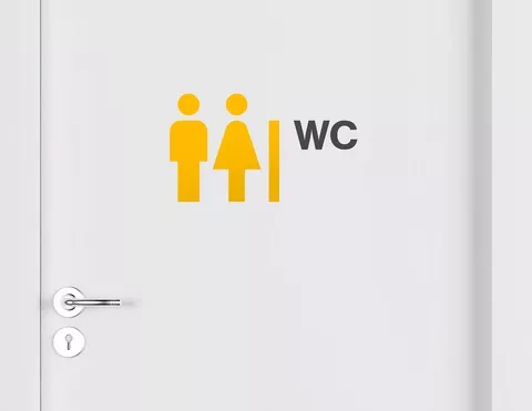 Aufkleber Dein WC Design-Dash