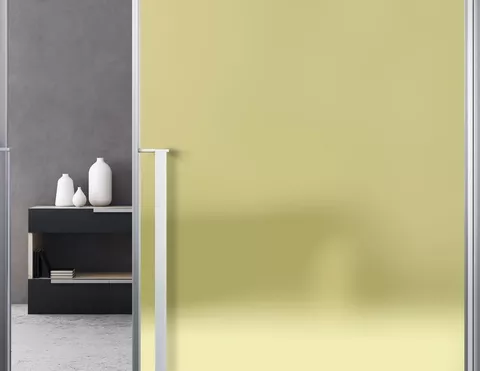 Milchglasfolie Gelb im Zuschnitt