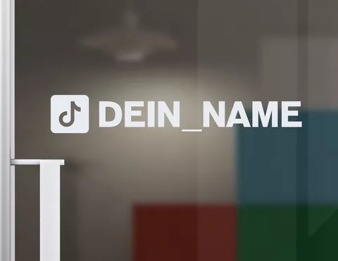 Wandtattoo Dein TikTok-Name