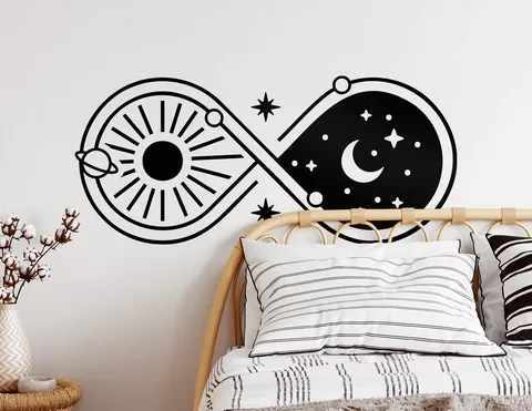Wandtattoo Infinity Day and Night