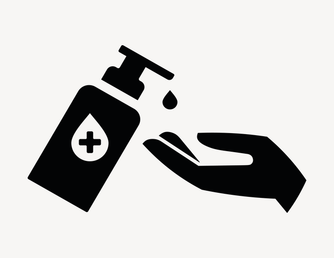 2 Aufkleber 'Hände Desinfizieren' - 20x30cm, Nach CEN EN 1500 - Selbstklebende Folie Für Mehr Hygiene
