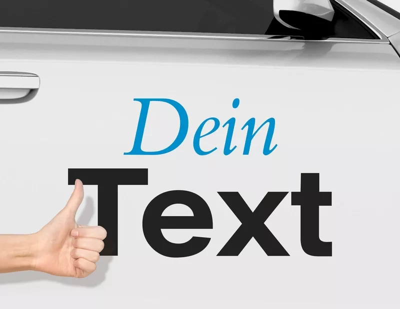 Autobeschriftung mit Klebebuchstaben - Schritt 3