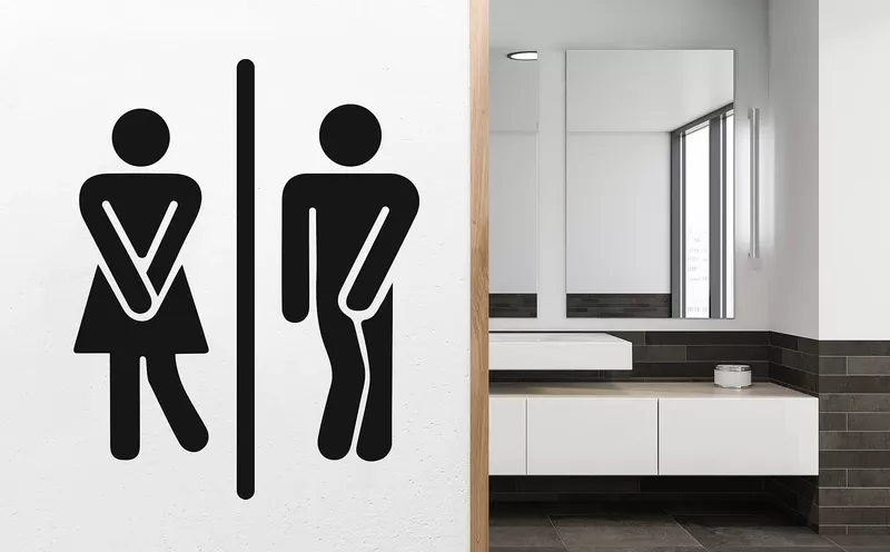 Wandtattoo WC-Aufkleber