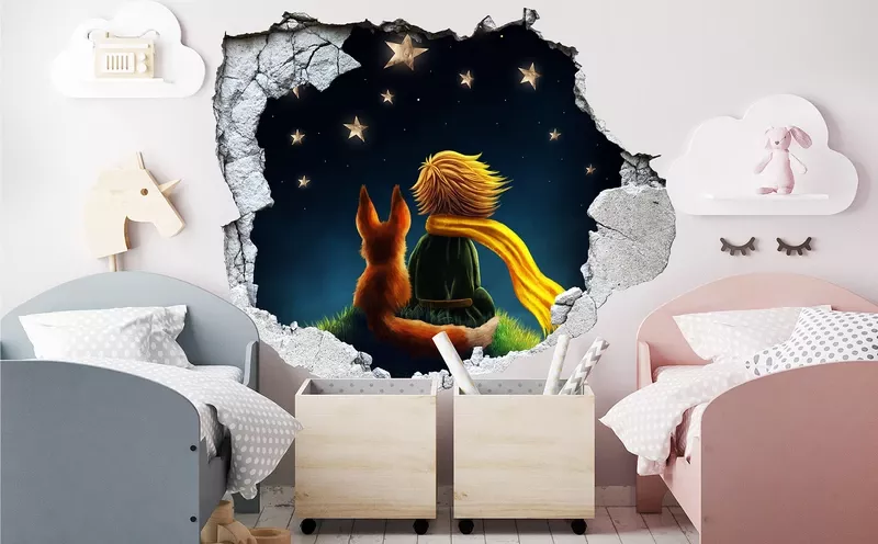 Wandtattoo Kinderzimmer 3D