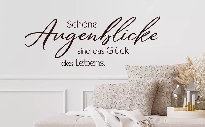 Wandtattoo Wohnzimmer Sprüche