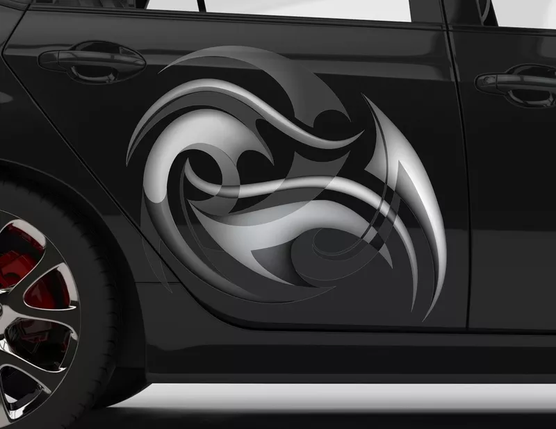 Autoaufkleber Tribal Dark Storm Autoaufkleber Tribal Dark Storm