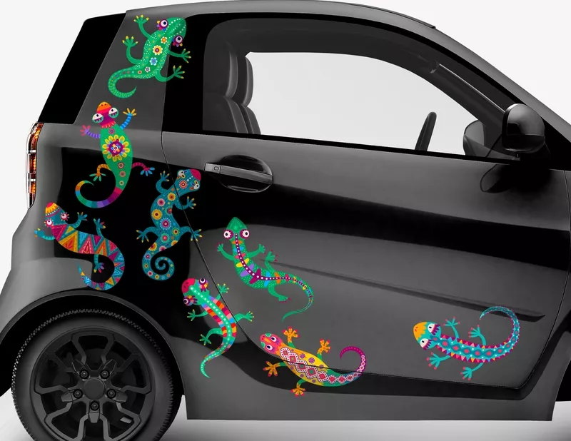 Autoaufkleber Funky Lizard