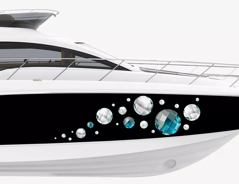 Bootsaufkleber Diamanten & Perlen Bootsaufkleber Diamanten & Perlen