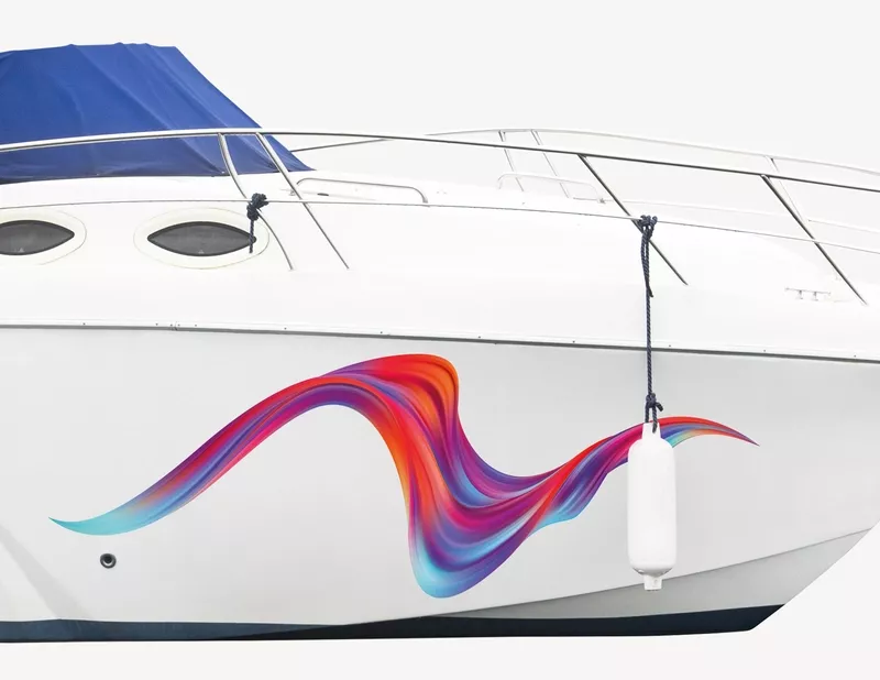 Bootsaufkleber Welle Liquid