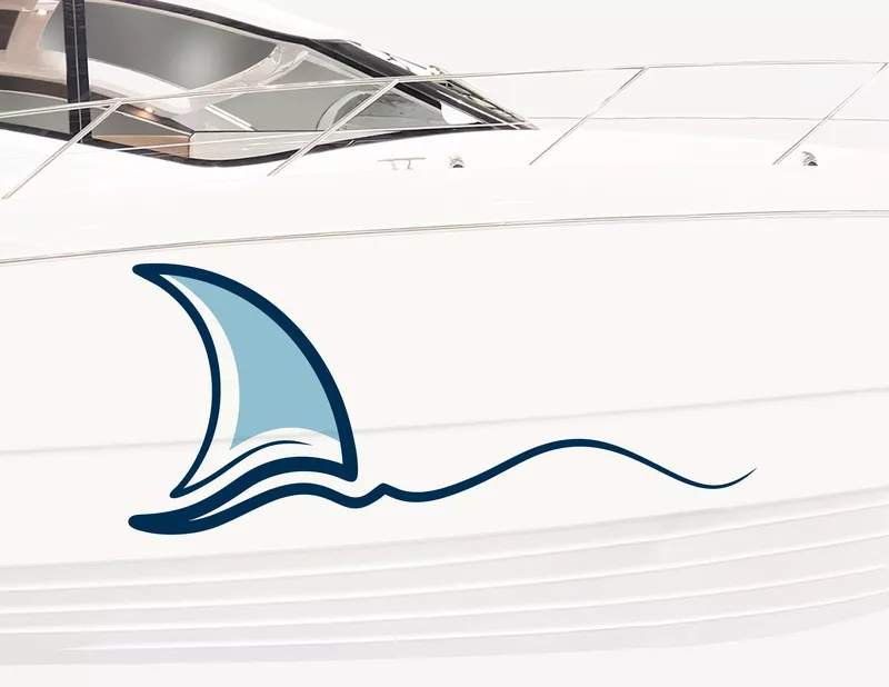 Bootsaufkleber Wellensegler