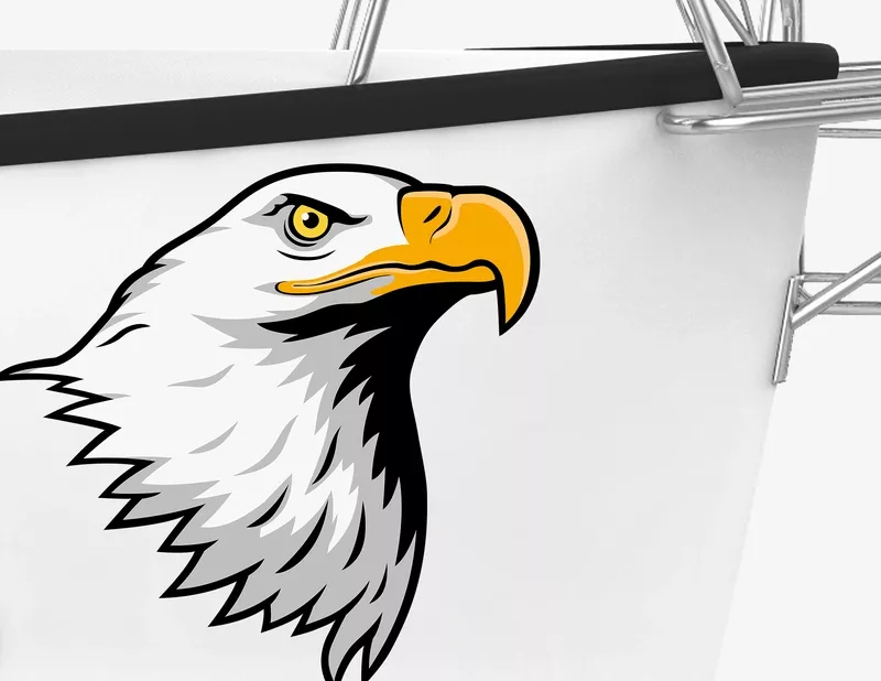 Bootsaufkleber Eagle Head