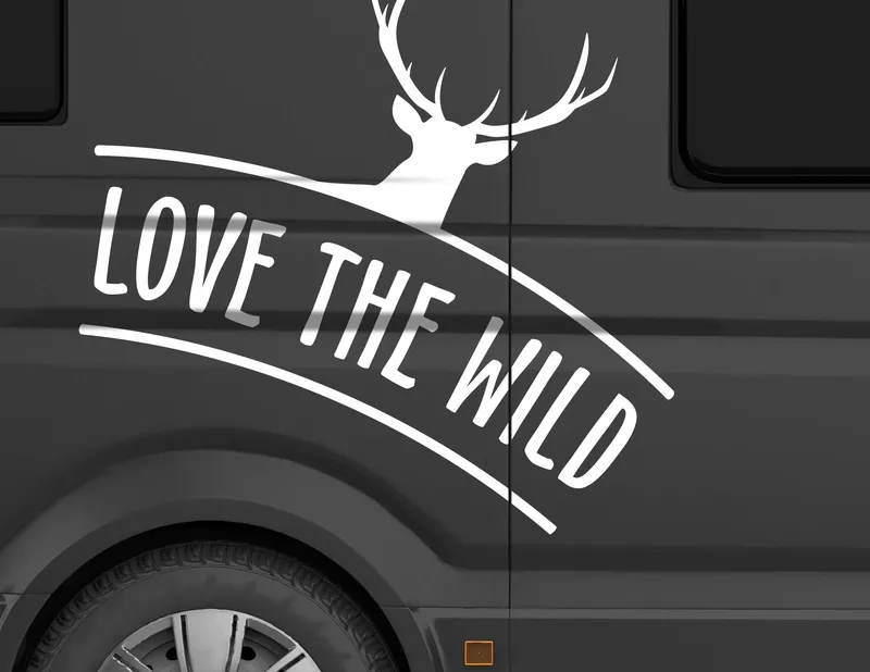 Autoaufkleber Love the Wild