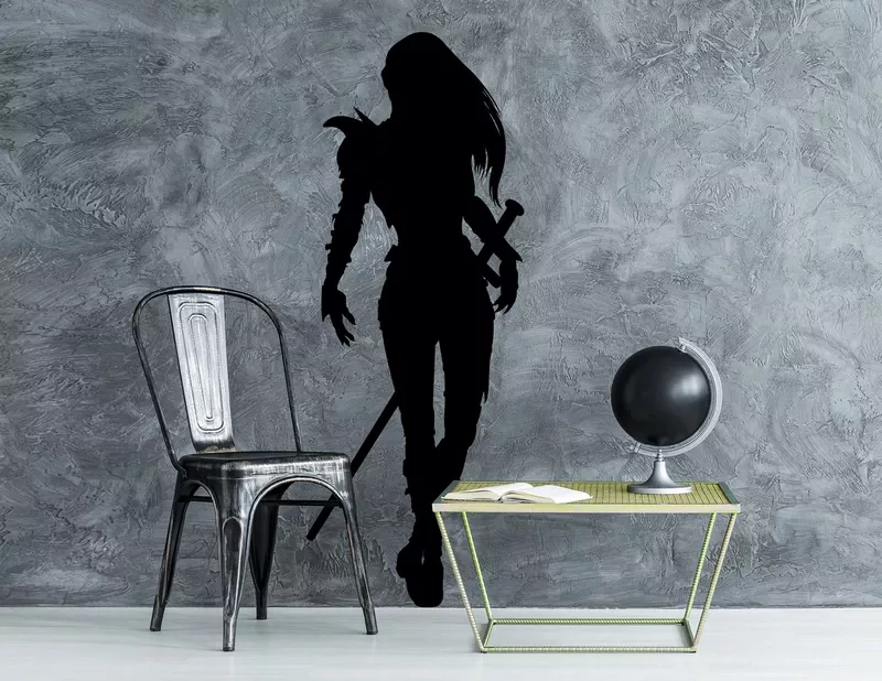 Wandtattoo Ninja-Starlett Kunoichi