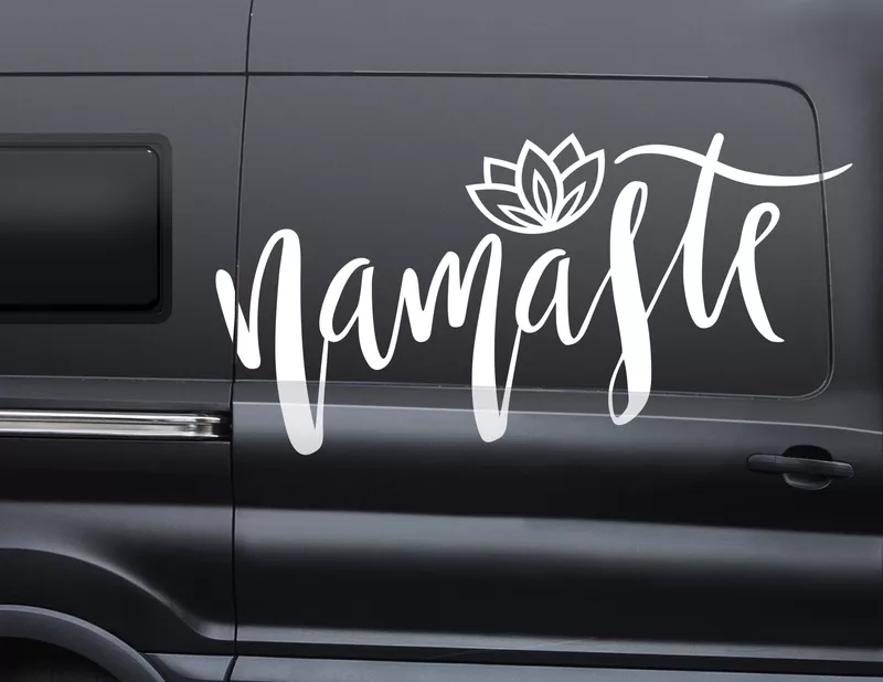 Autoaufkleber Lotos Namaste