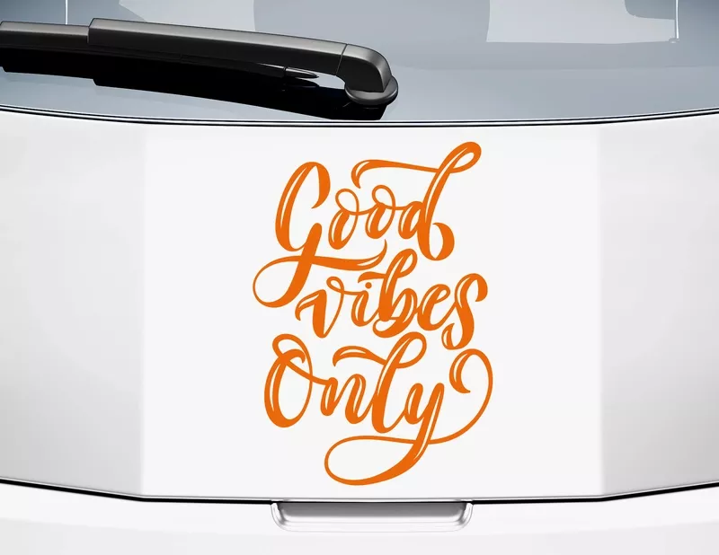 Autoaufkleber Good Vibes Only