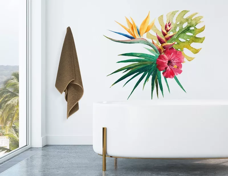 Wandtattoo Tropical Bouquet