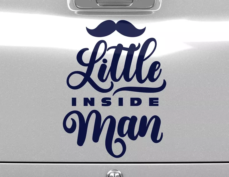 Autoaufkleber Little Man Inside Autoaufkleber Little Man Inside
