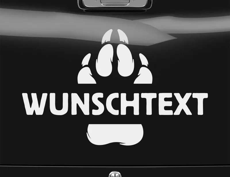 Autoaufkleber Pfotenliebe