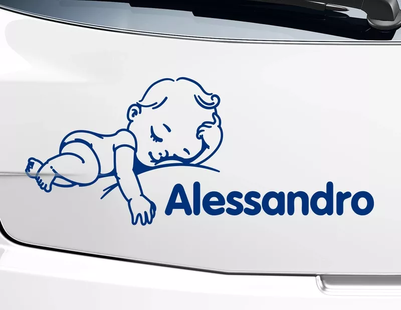 Autoaufkleber Babyschlaf