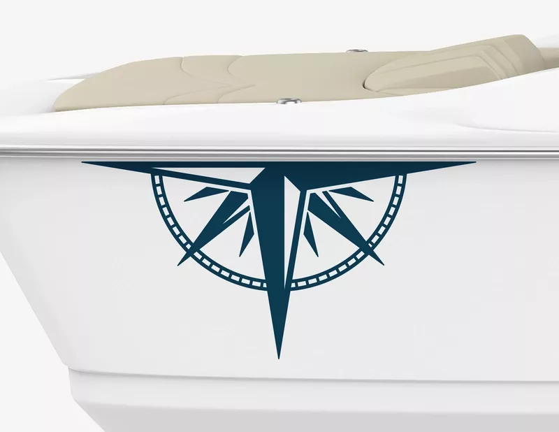 Bootsaufkleber Split Compass