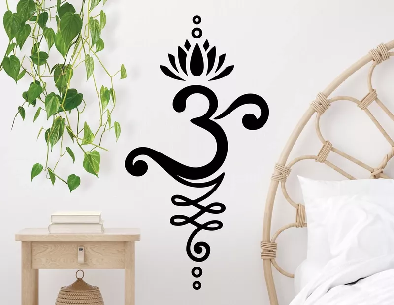 Wandtattoo Unalome Om
