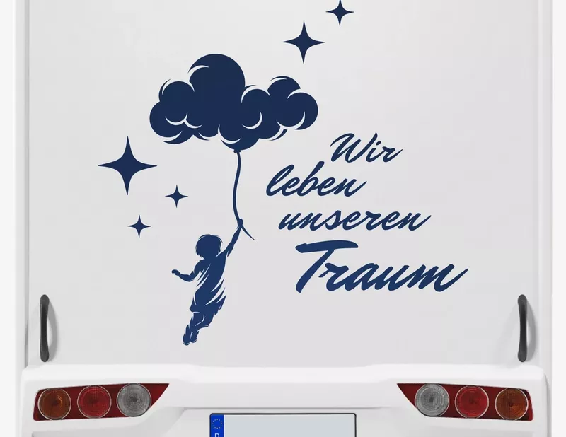 Autoaufkleber Wir leben unseren Traum