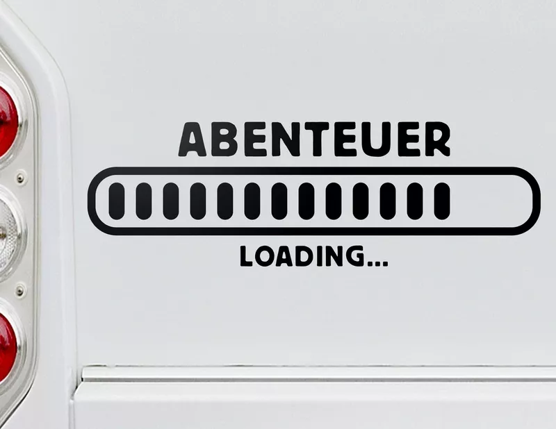 Autoaufkleber Abenteuer Loading
