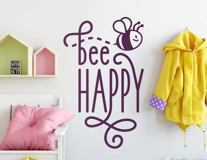 Wandtattoo Bee Happy