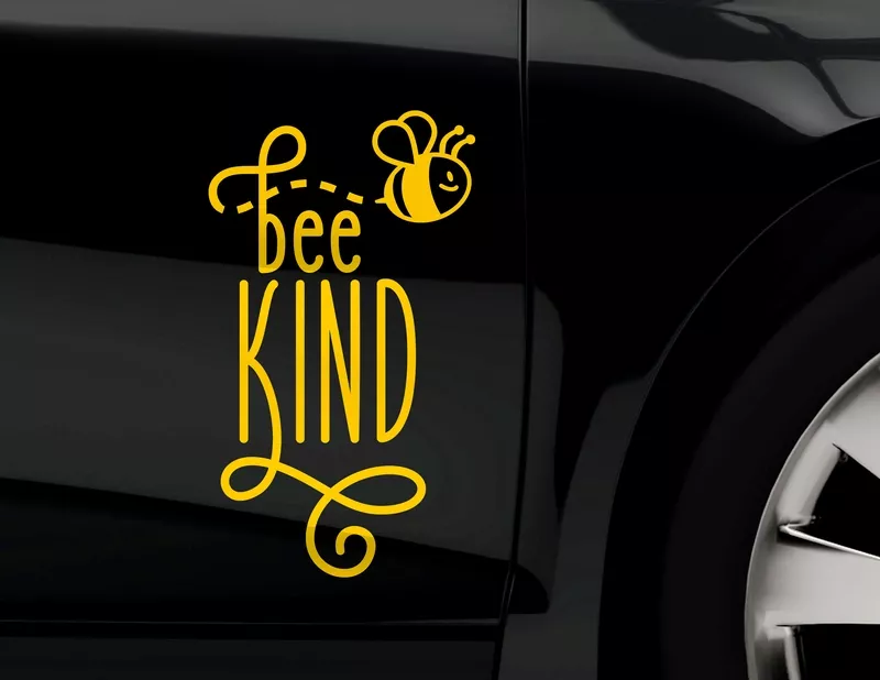 Autoaufkleber Bee Kind Autoaufkleber Bee Kind