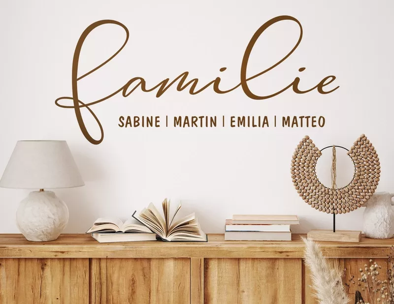 Wandtattoo Familienbande