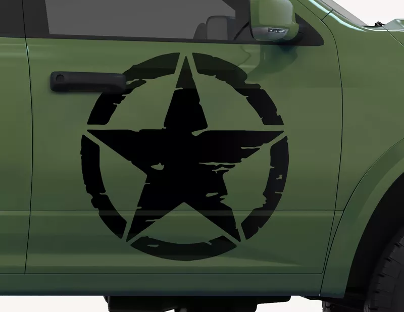 Autoaufkleber Grunge Military Star