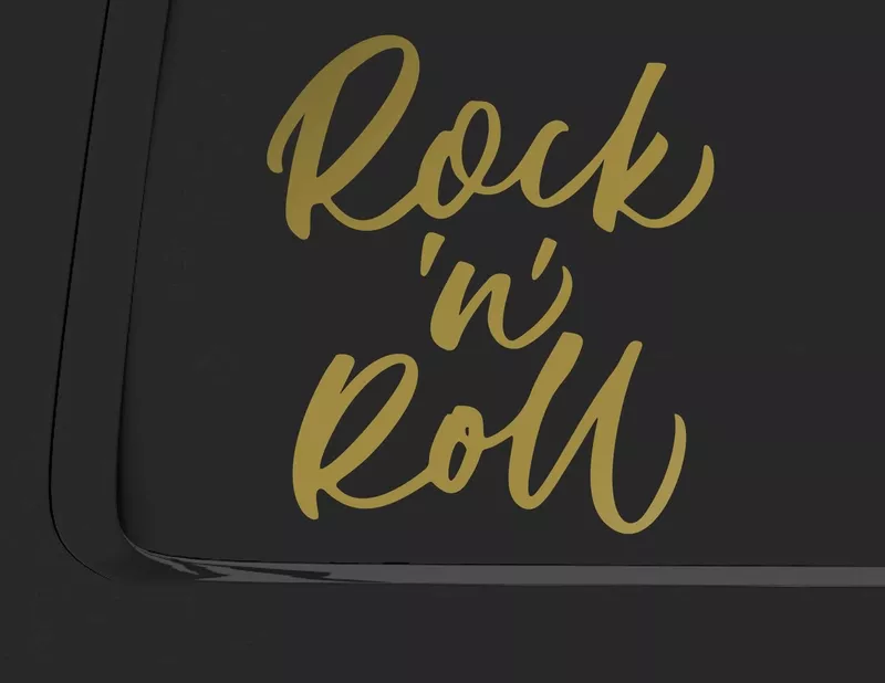 Autoaufkleber Rock'n'Roll Type