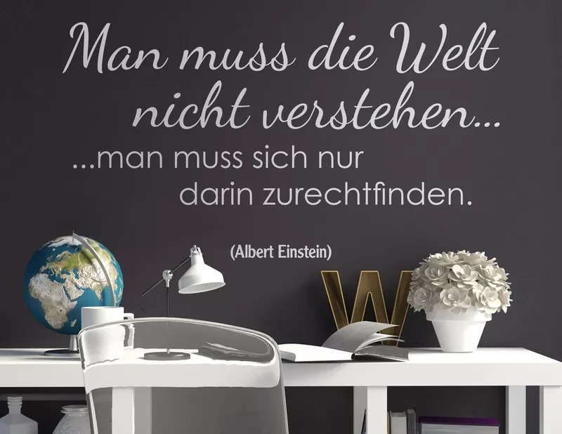 Wandtattoo In der Welt zurecht finden