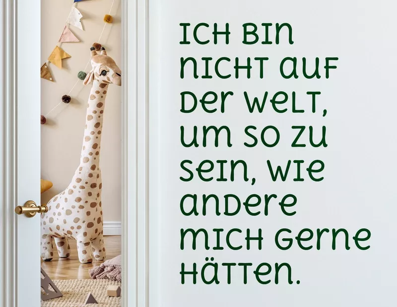 Wandtattoo Ich bin ich