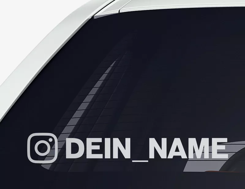 Autoaufkleber Dein Instagram-Name Autoaufkleber Dein Instagram-Name