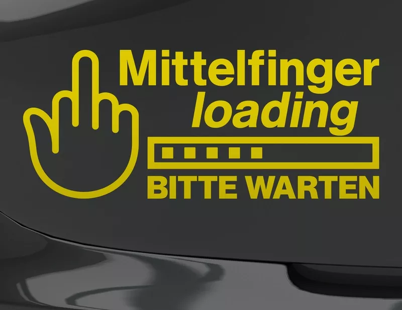 Autoaufkleber Mittelfinger loading Autoaufkleber Mittelfinger loading