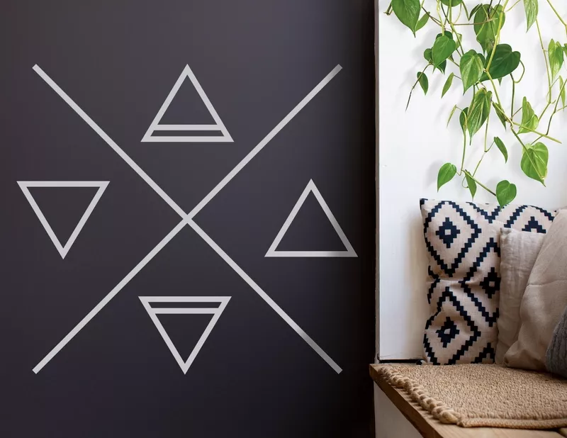 Wandtattoo Kreuz der 4 Elemente