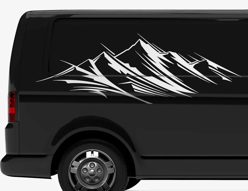 Autoaufkleber Mountain Range
