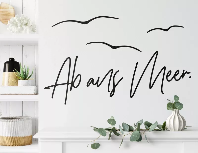 Wandtattoo Ab ans Meer