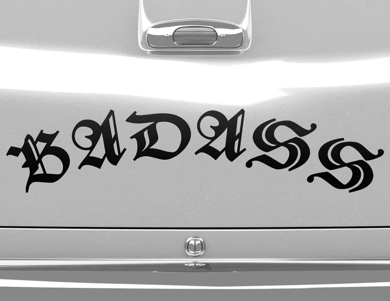 Autoaufkleber Badass
